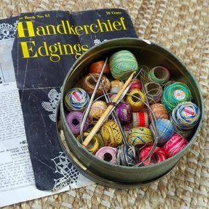 6/$60 vintage threads and tin